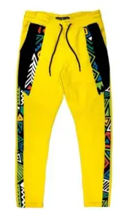 CREATE 2MRW Sweatpants Colorful Yellow Florescent Multicolor size 2XL $60
