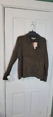 New! With TagsCraft + Barrow Mens XL Zip Up Sweater Knit/ Long Sleeved
