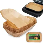 Air Fryer Liners For Ninja Smart XL Air Fryer,120Pcs Air Fryer Liners Disposable For Ninja FG551 6-in-1 Grill Air Fryer Parchment Paper Rectangular For Ninja Foodi Air Fryer Accessories Baking