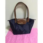 全新正品 LONGCHAMP 長把M 深藍