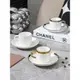 輕奢咖啡杯套裝高端精致2023新款陶瓷創意個性帶托盤下午茶茶具