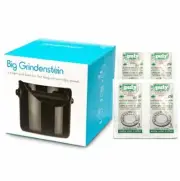 BIG Grindenstein Knock Box & 4 sachets of Puly Grindz Crystals. By Coffee-A-Roma