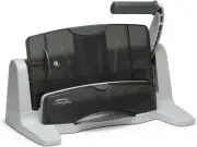 Durable 40-Sheet Lever Action Hole Punch - Adjustable 2-7 Holes, Metal Build
