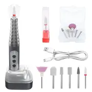 6-Speed Electric Nail Drill Set Manicure Pedicure Tool with Bits