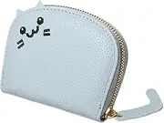 [Generic] Wallet Pouch - PU Leather Cartoon Zipper Card Cases Holder | Portable Leather Change Purse Wallet, Excellent Quality Credit Card Holder Wallet, Cartoon Design Wallet for Girls & Women, Light Blue2,