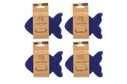 4x White Magic Eco Basics Fish Soap Riser Elevator Holder Sink Organiser Blue