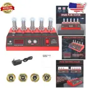 Professional 5-Hole Spark Plug Tester Kit with LED Display & High RPM Capability