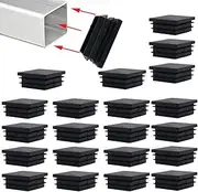 [GLANSI] Square Tubing Plug - Tubing Insert Plugs - Chair Glide Finishing Plugs, Fence Post Pipe Caps Chair Leg Caps for Floor Protector Sports Equipment