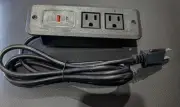 Desk Outlet with Recessed Power Strip, USB And C Ports, 6FT Extension Cord