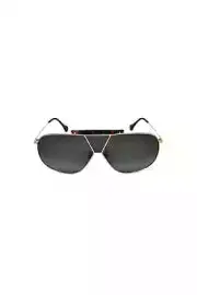 Balenciaga BA30 28B Silver Shield Green Non-Polarized 66mm Women's Sunglasses