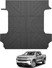 Truck Bed Mat for 2019-2024 Chevrolet Silverado/GMC Sierra 1500 5.8 Ft Bed Liner Floor Liner - Silverado & Sierra Accessories