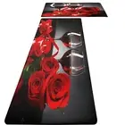 Kitchen Mats Anti Fatigue Rugs Floor Set Of 2 Red Wine And Modern Rose Nonskid