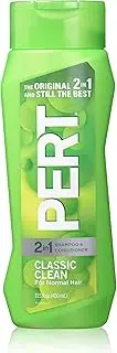 Pert Plus Classic clean 2 in 1 Shampoo and Conditioner For Normal Hair by Pert Plus for Unisex - 13.5 oz Shampo, 400 ml
