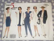 VOGUE 2678 MISSES JACKET DRESS TOP SKIRT & PANTS PATTERN-UNCUT-SIZES-12-14-16