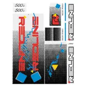 Redline - 1986 500C for white frame Decal set - Old school bmx