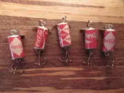 Coca Cola Coke New Classic 5 Different Vintage Pop Promotional Fishing Lures