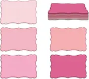 120 Pieces Small Mini Business Cards, Small Note Cards, Vintage Assorted Colors Blank Note for Gift, Notes, Business, DIY, Blank Index (Pink)