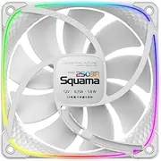 Geometric Future 120mm ARGB Case Fan, Squama 2503RW, Single Pack, Intake Type, Ring LED, Dimple Finish, 7 Fan Blades, GF-SQ-2503RW-1P