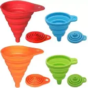 KongNai Kitchen Funnel Set 4 Pack, Small and Large, Gadgets...