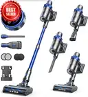450W Cordless Vacuum Cleaner, 40Kpa, 55 Mins Runtime, Auto Mode, Anti-Tangle Bru