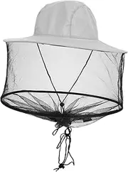 ibasenice Beekeeping Sun Protection Hat Wide Brim Mesh Veil Insect for Outdoor Activities