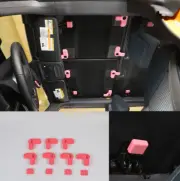 For Ford Bronco 21-2023 Pink ABSRemoval Hardtop Release Open Switch Cover 13X