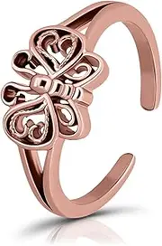 [Hoops & Loops] Sterling Silver Butterfly Toe Ring