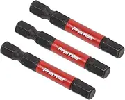 Sealey 3pc 50mm Hex 6mm Impact Power Tool Bit Set - AK8239