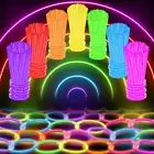 100 Ultra Bright Glow Sticks Bulk Party Pack - Glow in the Dark Party Supplies