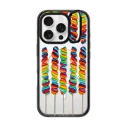 iPhone 16 Pro Impact Ring Stand Case MagSafe Compatible Swirly Pops