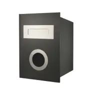 Sandleford Woodland Grey Stainless Steel Ned Kelly Fence Mount Letterbox