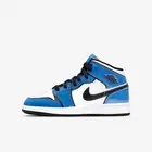 (GS) Air Jordan 1 Mid SE 'Signal Blue' (2021) BQ6931-402 Sneakers Kids Youth Uni
