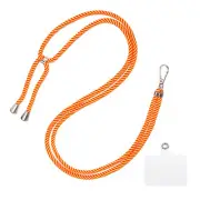 Phone Lanyard Adjustable with Patch for Smartphone Red Yellow 1 Pack
