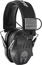 [ACT FIRES] Active Noise Reduction Earmuffs with Mask Design, NRR 23dB Hearing Protection for Gun Range Shooting, Hunting
