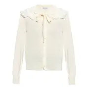 [COMME des GARCONS COMME des GARCONS] Wool Jersey X Detachable Collar Cardigan