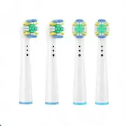 Replacement Brush Heads for Oral B Compatible Electric Toothbrush Heads, 4 Floss
