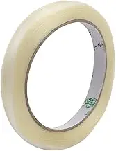 uxcell 10mm Width 0.22mm Thickness Stripe Type Filament Strapping Tape 25m Length