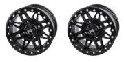 (2 Pack) 4/156 Tusk Wasatch Beadlock Wheel Matte Black For TRACKER XTR 1000 2020