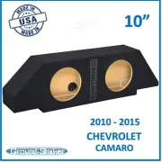 Chevy Camaro 2010-2015 10" Dual Sub Box Subwoofer Enclosure Ground-Shaker