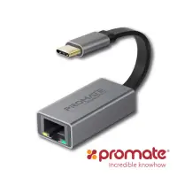 在飛比找momo購物網優惠-【Promate】USB Type C to Etherne