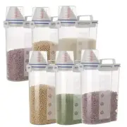 5.5 Lbs Plastic Transparent Tank, Rice Storage Barrel, Household Food Contain...