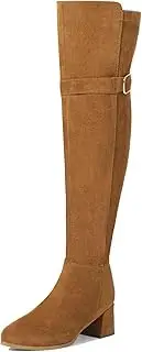 [SUEDI] Women's Over The Knee Boots Chunky Heel Thigh High Boots Suede Long Boots Pointed Toe Tall Boots for Women