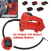 For Einhell 18V Cordless Inflator Car Digital Tyre Pump Air Compressor +3 Nozzle