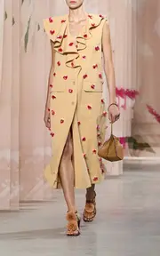 [Ulla Johnson] Harper Embellished Cotton-Blend Sleeveless Coat