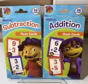 Two Sets Flashcards - Addition Subtraction- Educational- Sid The Science Kid NEW