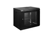 12U Network Server Cabinet Rack Wall Mount Data Case Enclosure 19 Inch Deep with Locking Glass Door Removable Side Panels for IT Computer Equipment