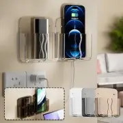 Wall-Mounted Remote Control Storage Rack Mobile Phone Storage M Hook G7S1 X6E9