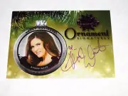 2015 Benchwarmer ALISON WAITE Holiday #2 Ornament Pink Auto PLAYBOY Playmate Hot