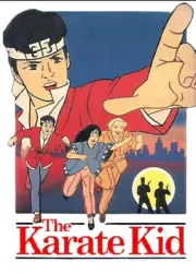 The Karate Kid Animated Cartoon Daniel Larusso Mr Myagi Water Resistant Sticker
