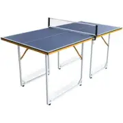Zues+Ruta Games Midsize Table Tennis Table Foldable+Portable Ping Pong Table Set